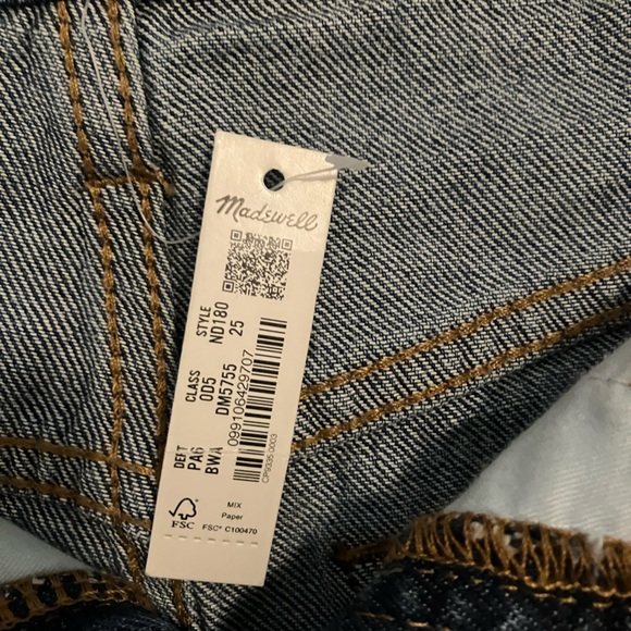 NWT Madewell Perfect Jean Short 25 - Picture 5 of 5